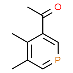 ChemSpider 2D Image | 1-(4,5-Dimethyl-3-phosphininyl)ethanone | C9H11OP