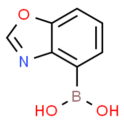 ChemSpider 2D Image | 1,3-Benzoxazol-4-ylboronic acid | C7H6BNO3