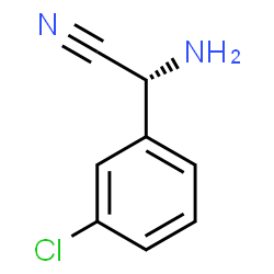 ChemSpider 2D Image | (2R)-Amino(3-chlorophenyl)acetonitrile | C8H7ClN2