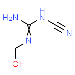 ChemSpider 2D Image | 1-Cyano-2-(hydroxymethyl)guanidine | C3H6N4O