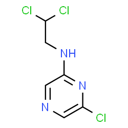 ChemSpider 2D Image | 6-Chloro-N-(2,2-dichloroethyl)-2-pyrazinamine | C6H6Cl3N3