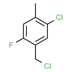 ChemSpider 2D Image | 1-Chloro-5-(chloromethyl)-4-fluoro-2-methylbenzene | C8H7Cl2F