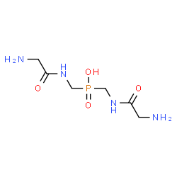 ChemSpider 2D Image | Bis{[(aminoacetyl)amino]methyl}phosphinic acid (non-preferred name) | C6H15N4O4P