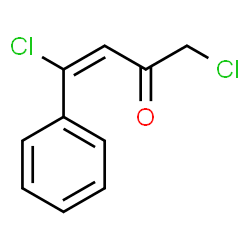 ChemSpider 2D Image | (3E)-1,4-Dichloro-4-phenyl-3-buten-2-one | C10H8Cl2O