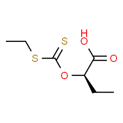 ChemSpider 2D Image | (2R)-2-{[(Ethylsulfanyl)carbonothioyl]oxy}butanoic acid | C7H12O3S2