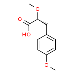 ChemSpider 2D Image | (2R)-2-Methoxy-3-(4-methoxyphenyl)propanoic acid | C11H14O4