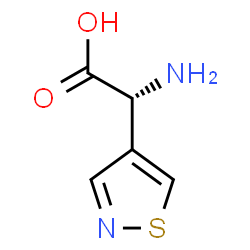 ChemSpider 2D Image | (2R)-Amino(1,2-thiazol-4-yl)acetic acid | C5H6N2O2S