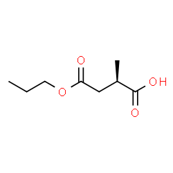 ChemSpider 2D Image | (2R)-2-Methyl-4-oxo-4-propoxybutanoic acid | C8H14O4