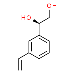 ChemSpider 2D Image | (1R)-1-(3-Vinylphenyl)-1,2-ethanediol | C10H12O2