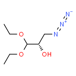 ChemSpider 2D Image | (2S)-3-Azido-1,1-diethoxy-2-propanol | C7H15N3O3
