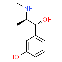 ChemSpider 2D Image | 3-[(1R,2R)-1-Hydroxy-2-(methylamino)propyl]phenol | C10H15NO2