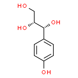 ChemSpider 2D Image | (1R,2R)-1-(4-Hydroxyphenyl)-1,2,3-propanetriol | C9H12O4