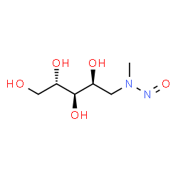 ChemSpider 2D Image | 1-Deoxy-1-[methyl(nitroso)amino]-L-arabinitol | C6H14N2O5