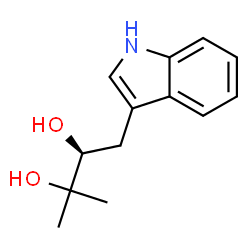 ChemSpider 2D Image | (2S)-1-(1H-Indol-3-yl)-3-methyl-2,3-butanediol | C13H17NO2
