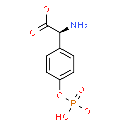 ChemSpider 2D Image | (2S)-Amino[4-(phosphonooxy)phenyl]acetic acid | C8H10NO6P