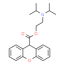 ChemSpider 2D Image | 2-(Diisopropylamino)ethyl 9H-xanthene-9-carboxylate | C22H27NO3