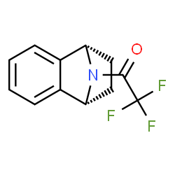 ChemSpider 2D Image | 1-[(1R,8S)-11-Azatricyclo[6.2.1.0~2,7~]undeca-2,4,6-trien-11-yl]-2,2,2-trifluoroethanone | C12H10F3NO