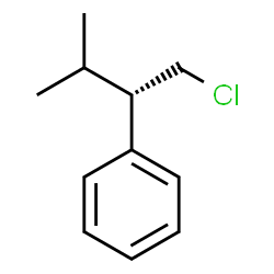 ChemSpider 2D Image | [(2S)-1-Chloro-3-methyl-2-butanyl]benzene | C11H15Cl