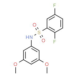 ChemSpider 2D Image | N-(3,5-Dimethoxyphenyl)-2,5-difluorobenzenesulfonamide | C14H13F2NO4S