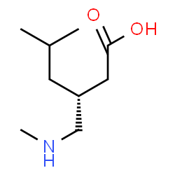 ChemSpider 2D Image | (3R)-5-Methyl-3-[(methylamino)methyl]hexanoic acid | C9H19NO2