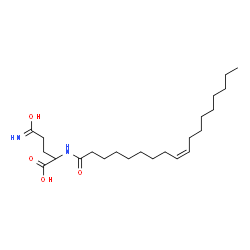ChemSpider 2D Image | 5-Hydroxy-5-imino-N-[(9Z)-9-octadecenoyl]norvaline | C23H42N2O4