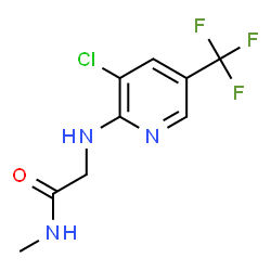 ChemSpider 2D Image | N~2~-[3-Chloro-5-(trifluoromethyl)-2-pyridinyl]-N-methylglycinamide | C9H9ClF3N3O