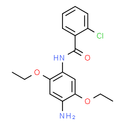 ChemSpider 2D Image | N-(4-Amino-2,5-diethoxyphenyl)-2-chlorobenzamide | C17H19ClN2O3