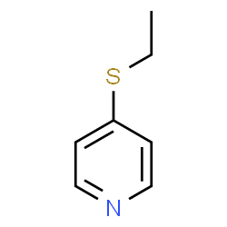 ChemSpider 2D Image | 4-(Ethylthio)pyridine | C7H9NS