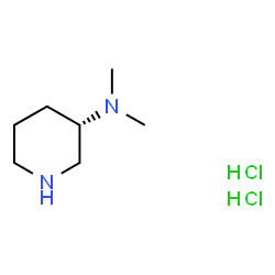 ChemSpider 2D Image | (3S)-N,N-Dimethyl-3-piperidinamine dihydrochloride | C7H18Cl2N2