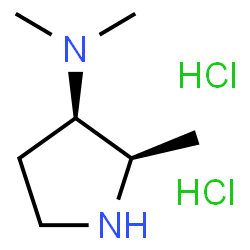 ChemSpider 2D Image | (2R,3R)-N,N,2-Trimethyl-3-pyrrolidinamine dihydrochloride | C7H18Cl2N2