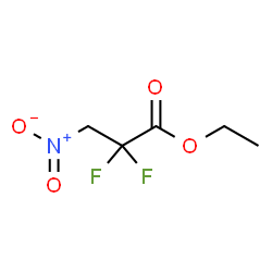 ChemSpider 2D Image | Ethyl 2,2-difluoro-3-nitropropanoate | C5H7F2NO4