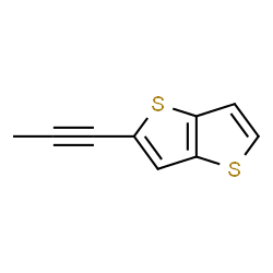 ChemSpider 2D Image | 2-(1-Propyn-1-yl)thieno[3,2-b]thiophene | C9H6S2