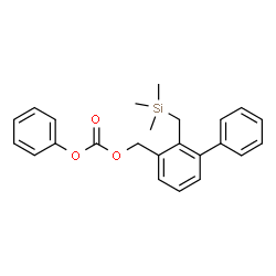 ChemSpider 2D Image | Phenyl {2-[(trimethylsilyl)methyl]-3-biphenylyl}methyl carbonate | C24H26O3Si