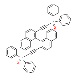 ChemSpider 2D Image | (1,1'-Binaphthalene-2,2'-diyldi-2,1-ethynediyl)bis(diphenylphosphine) dioxide | C48H32O2P2