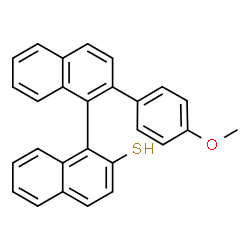 ChemSpider 2D Image | 2'-(4-Methoxyphenyl)-1,1'-binaphthalene-2-thiol | C27H20OS