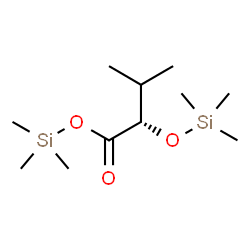 ChemSpider 2D Image | Trimethylsilyl (2S)-3-methyl-2-[(trimethylsilyl)oxy]butanoate | C11H26O3Si2
