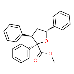ChemSpider 2D Image | Methyl (5R)-2,5-anhydro-3,4-dideoxy-2,3,5-triphenyl-D-erythro-pentonate | C24H22O3