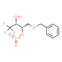ChemSpider 2D Image | (2R,3S)-4-benzyloxy-3-(dioxo-$l^{5}-sulfanyl)oxy-1,1,1-trifluoro-butan-2-ol | C11H13F3O5S