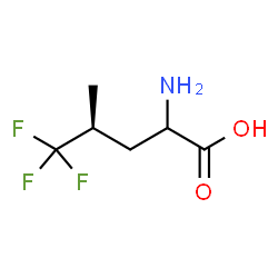 ChemSpider 2D Image | (4S)-5,5,5-Trifluoroleucine | C6H10F3NO2