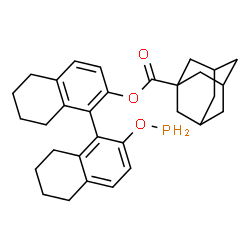 ChemSpider 2D Image | 2'-(Phosphinooxy)-5,5',6,6',7,7',8,8'-octahydro-1,1'-binaphthalen-2-yl 1-adamantanecarboxylate | C31H37O3P