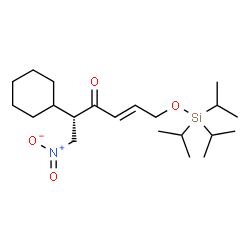 ChemSpider 2D Image | (2S,4E)-2-Cyclohexyl-1-nitro-6-[(triisopropylsilyl)oxy]-4-hexen-3-one | C21H39NO4Si