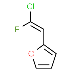 ChemSpider 2D Image | 2-[(E)-2-Chloro-2-fluorovinyl]furan | C6H4ClFO