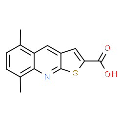 ChemSpider 2D Image | 5,8-Dimethylthieno[2,3-b]quinoline-2-carboxylic acid | C14H11NO2S