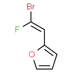ChemSpider 2D Image | 2-[(E)-2-Bromo-2-fluorovinyl]furan | C6H4BrFO