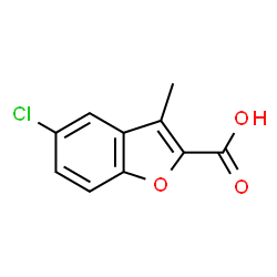 ChemSpider 2D Image | 5-Chloro-3-methyl-benzofuran-2-carboxylic acid | C10H7ClO3
