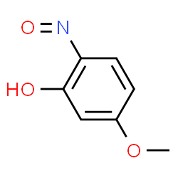 ChemSpider 2D Image | 5-Methoxy-2-nitrosophenol | C7H7NO3