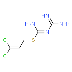 ChemSpider 2D Image | 3,3-Dichloro-2-propen-1-yl N'-carbamimidoylcarbamimidothioate | C5H8Cl2N4S