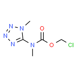 ChemSpider 2D Image | Chloromethyl methyl(1-methyl-1H-tetrazol-5-yl)carbamate | C5H8ClN5O2