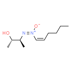 ChemSpider 2D Image | (2S,3S)-3-[(E)-(1Z)-1-Hexen-1-yl-ONN-azoxy]-2-butanol | C10H20N2O2