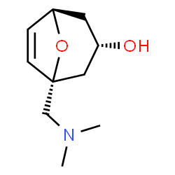 ChemSpider 2D Image | (1S,3S,5R)-1-[(Dimethylamino)methyl]-8-oxabicyclo[3.2.1]oct-6-en-3-ol | C10H17NO2